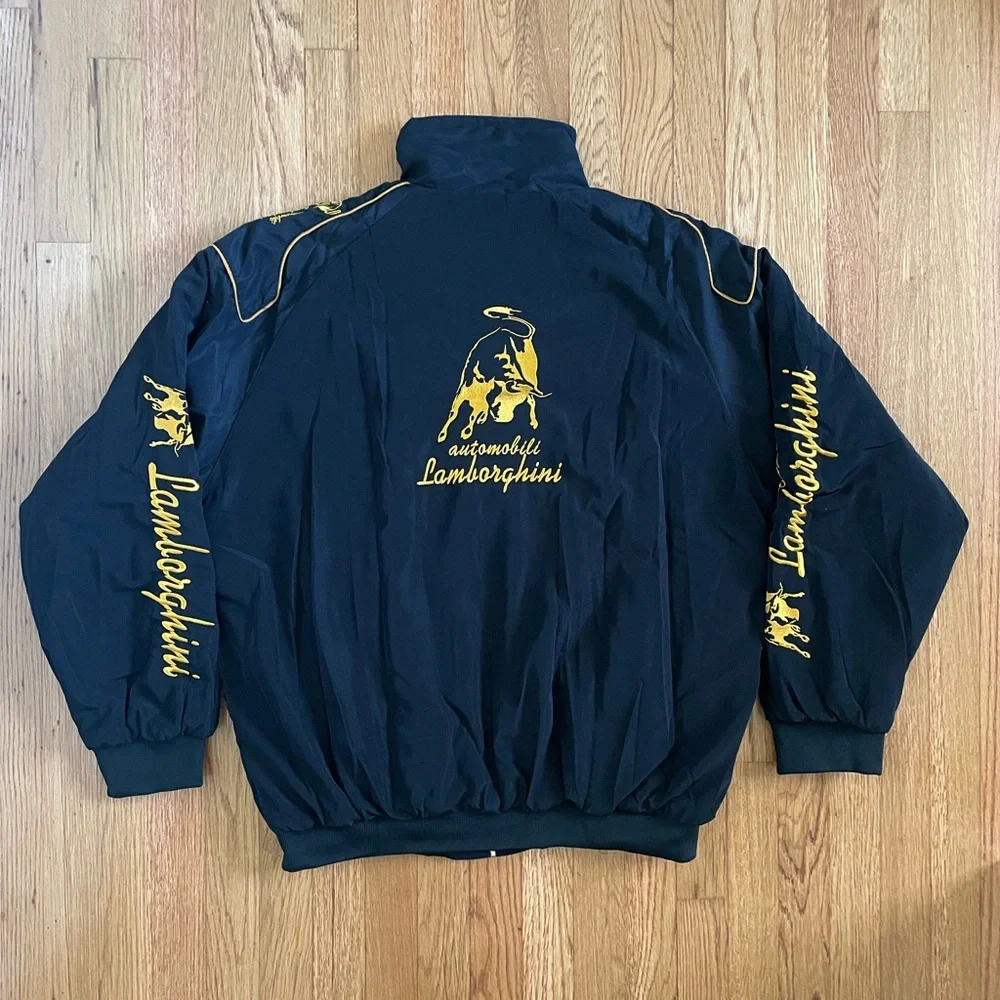 Formula 1 Lamborghini Racing Jacket Men’s F1 Embroidered Retro Y2k Unisex